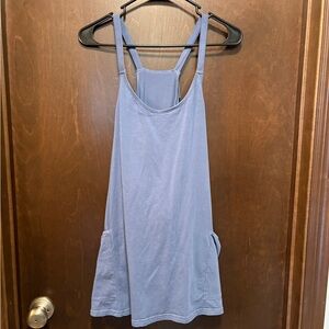 Casual Blue Women's built in shorts dress